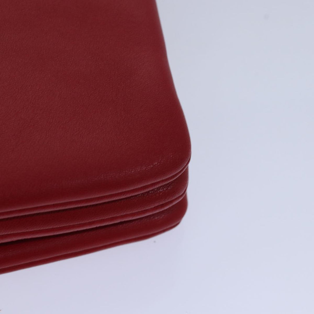 Celine Trio Small Shoulder Bag Leather Red  15431