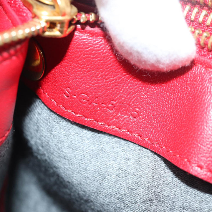 Celine Trio Small Shoulder Bag Leather Red  15431