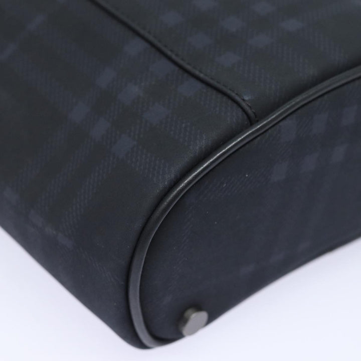 Burberry Nova Check Shoulder Bag PVC Black Auth bs15452