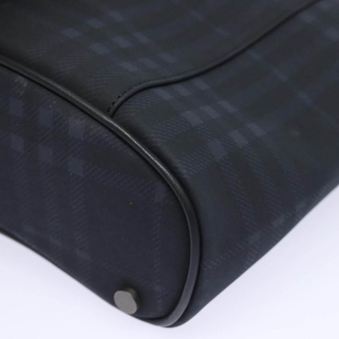 Burberry Nova Check Shoulder Bag PVC Black Auth bs15452