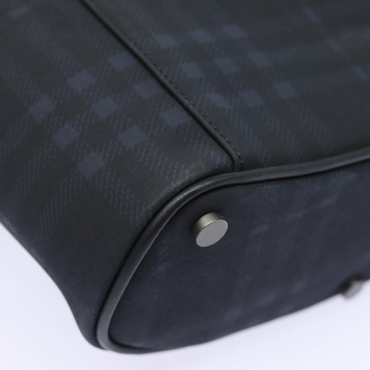 Burberry Nova Check Shoulder Bag PVC Black Auth bs15452