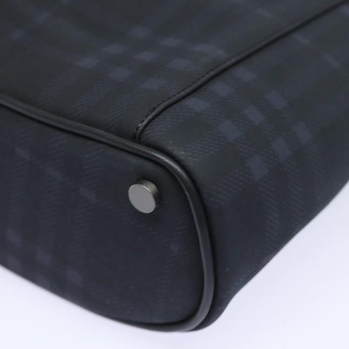 Burberry Nova Check Shoulder Bag PVC Black Auth bs15452