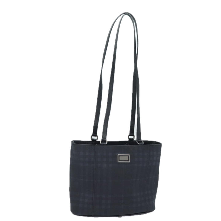 Burberry Nova Check Shoulder Bag PVC Black Auth bs15452