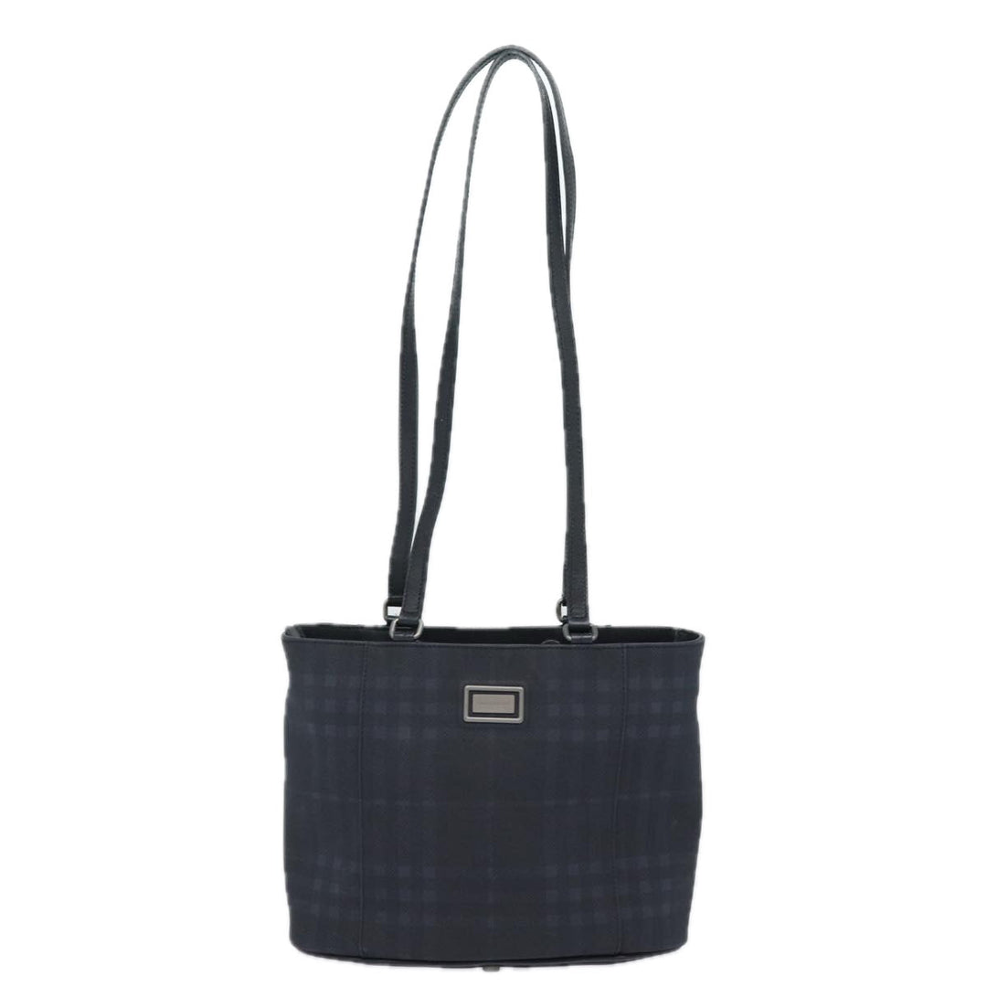Burberry Nova Check Shoulder Bag PVC Black Auth bs15452