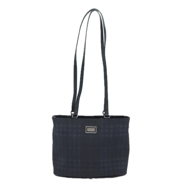 Burberry Nova Check Shoulder Bag PVC Black Auth bs15452