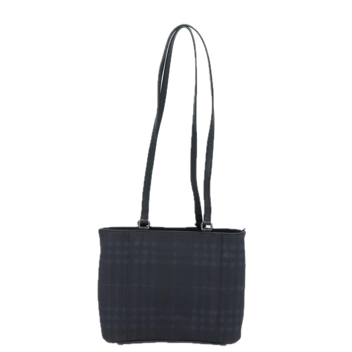 Burberry Nova Check Shoulder Bag PVC Black Auth bs15452