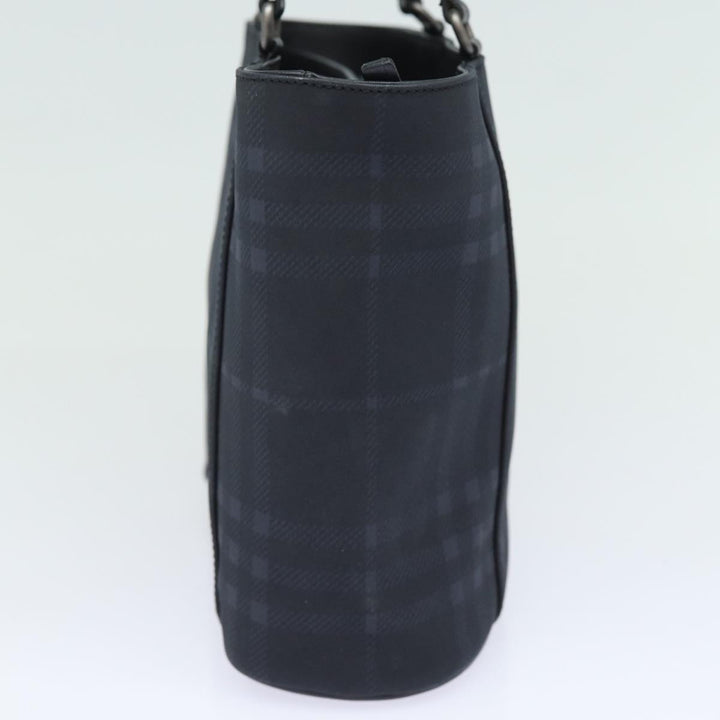 Burberry Nova Check Shoulder Bag PVC Black Auth bs15452
