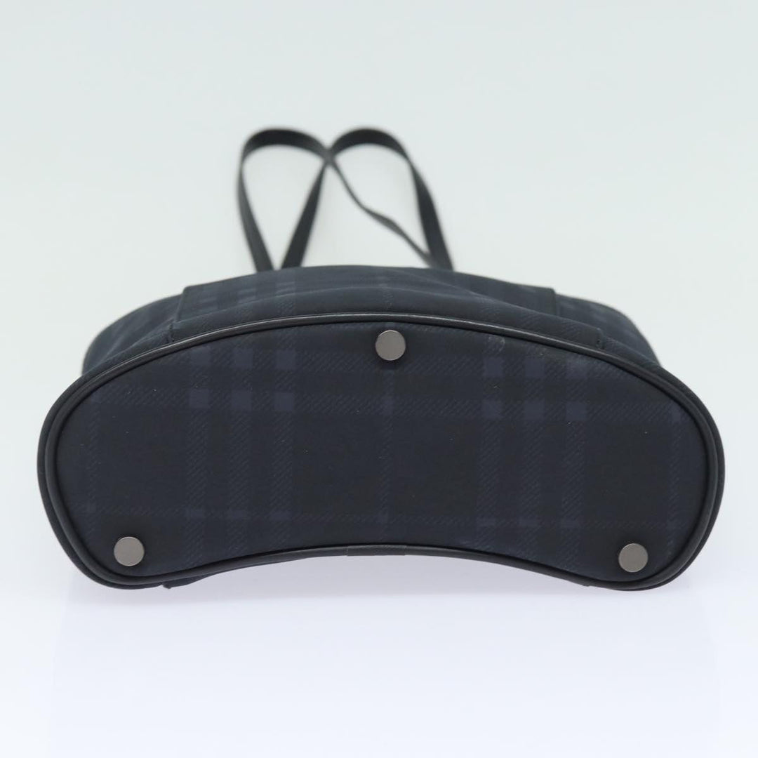 Burberry Nova Check Shoulder Bag PVC Black Auth bs15452