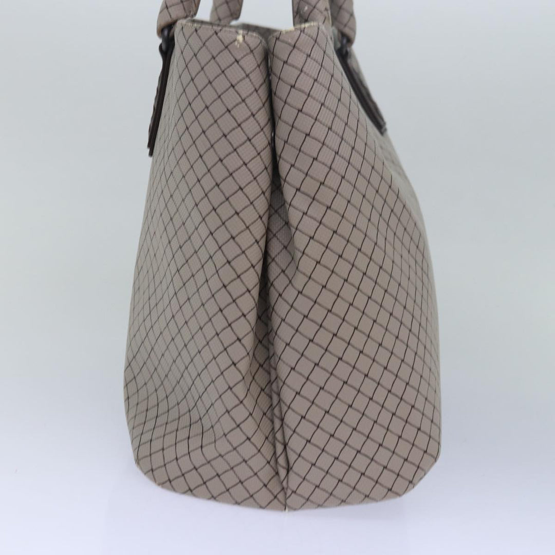 Bottega veneta Hand Bag PVC Leather Gray Auth bs15475