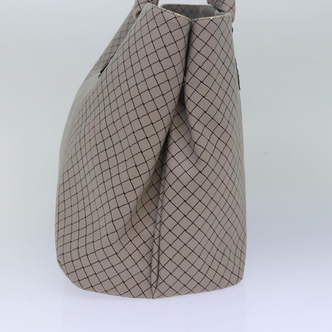 Bottega veneta Hand Bag PVC Leather Gray Auth bs15475