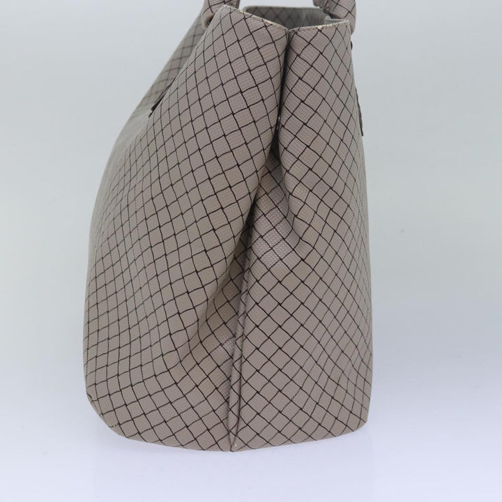 Bottega veneta Hand Bag PVC Leather Gray Auth bs15475