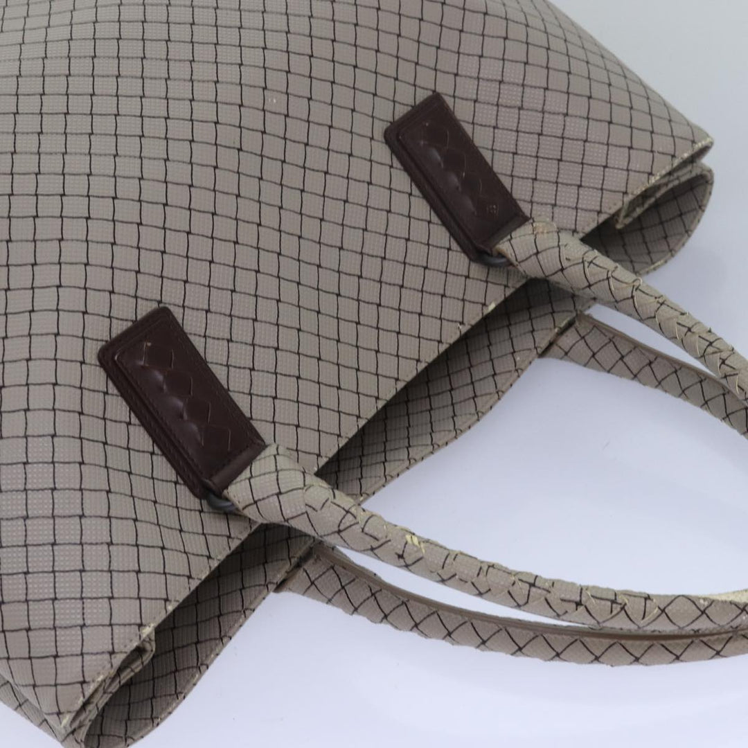 Bottega veneta Hand Bag PVC Leather Gray Auth bs15475