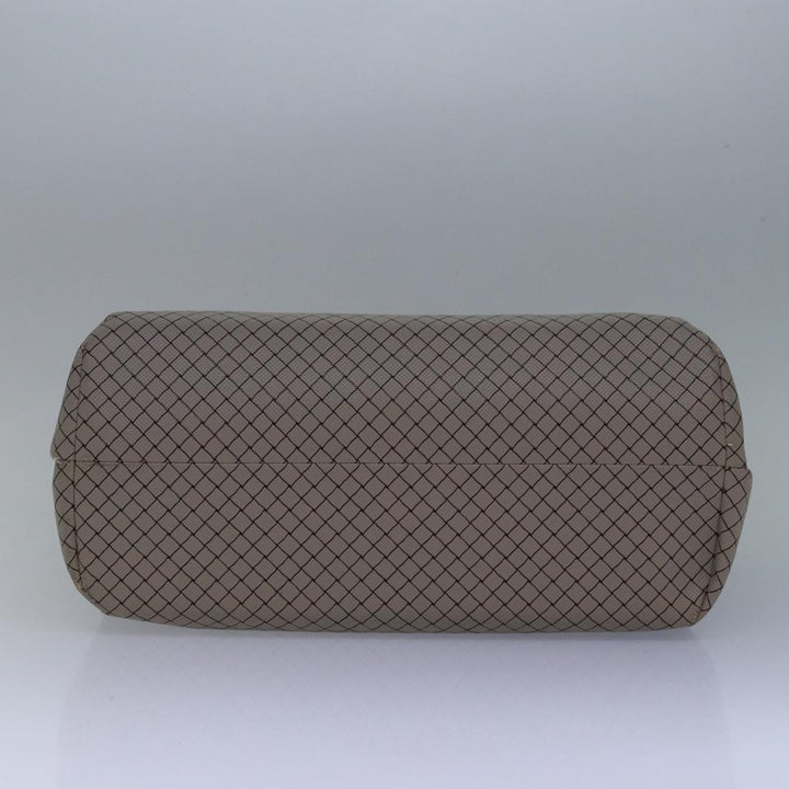 Bottega veneta Hand Bag PVC Leather Gray Auth bs15475