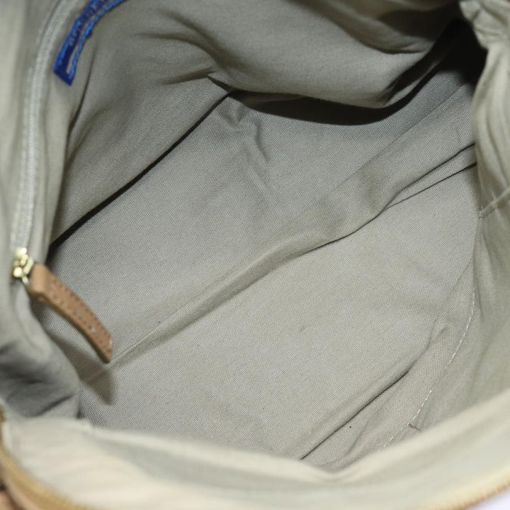 Burberry Blue Label Shoulder Bag Leather Beige Auth bs15477