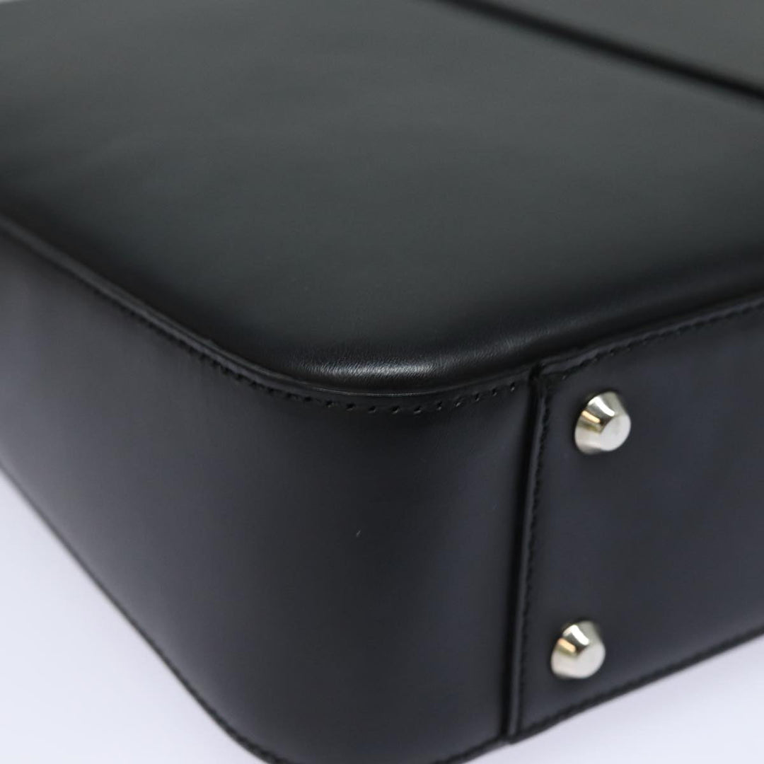 Burberry Shoulder Bag Leather Black Auth bs15614