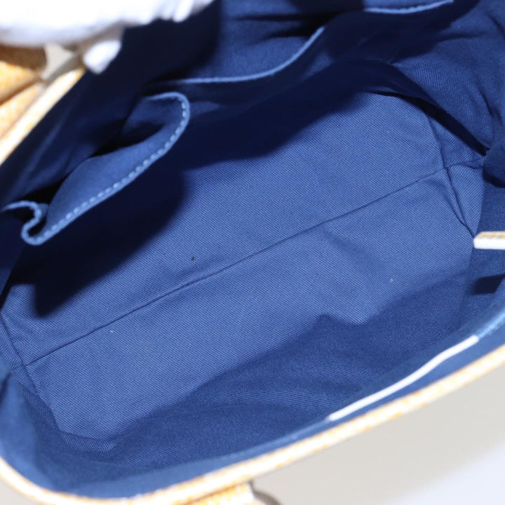 Celine Macadam Canvas Tote Bag Yellow Light Blue Auth bs15626