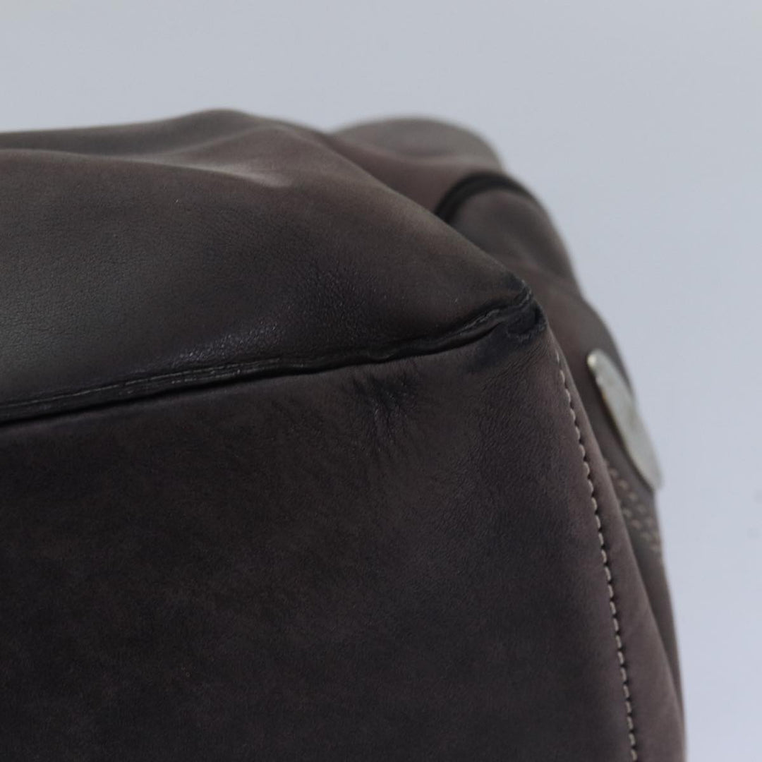 Celine Boogie bag Hand Bag Leather Brown  15627