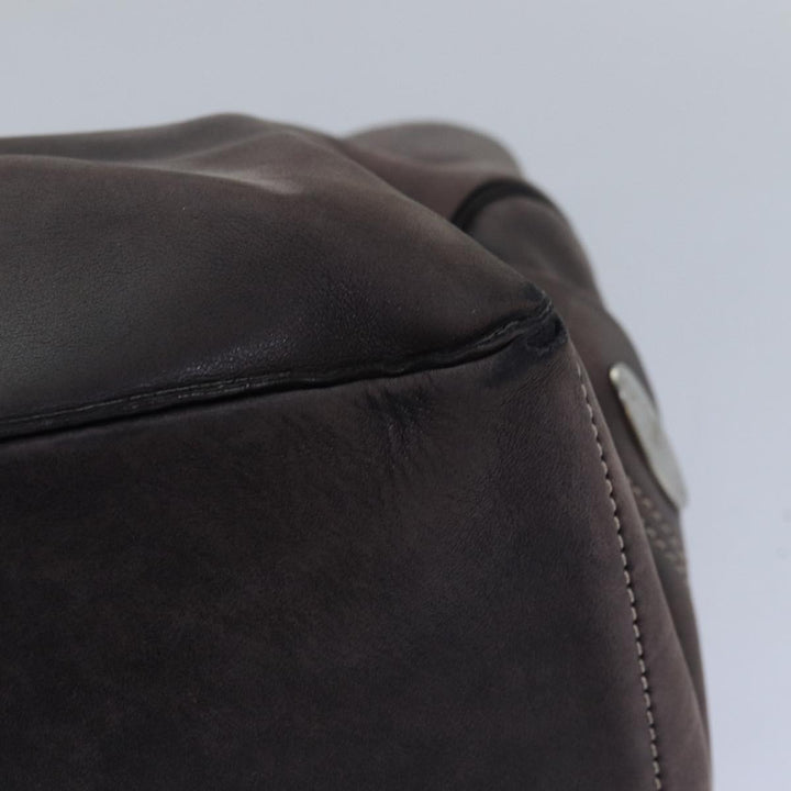Celine Boogie bag Hand Bag Leather Brown  15627