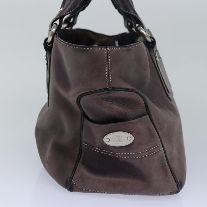 Celine Boogie bag Hand Bag Leather Brown  15627
