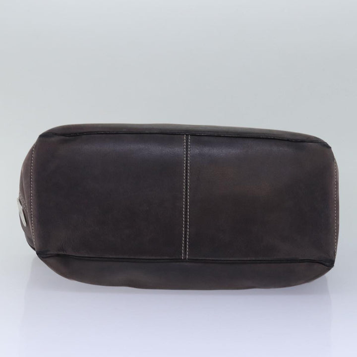 Celine Boogie bag Hand Bag Leather Brown  15627