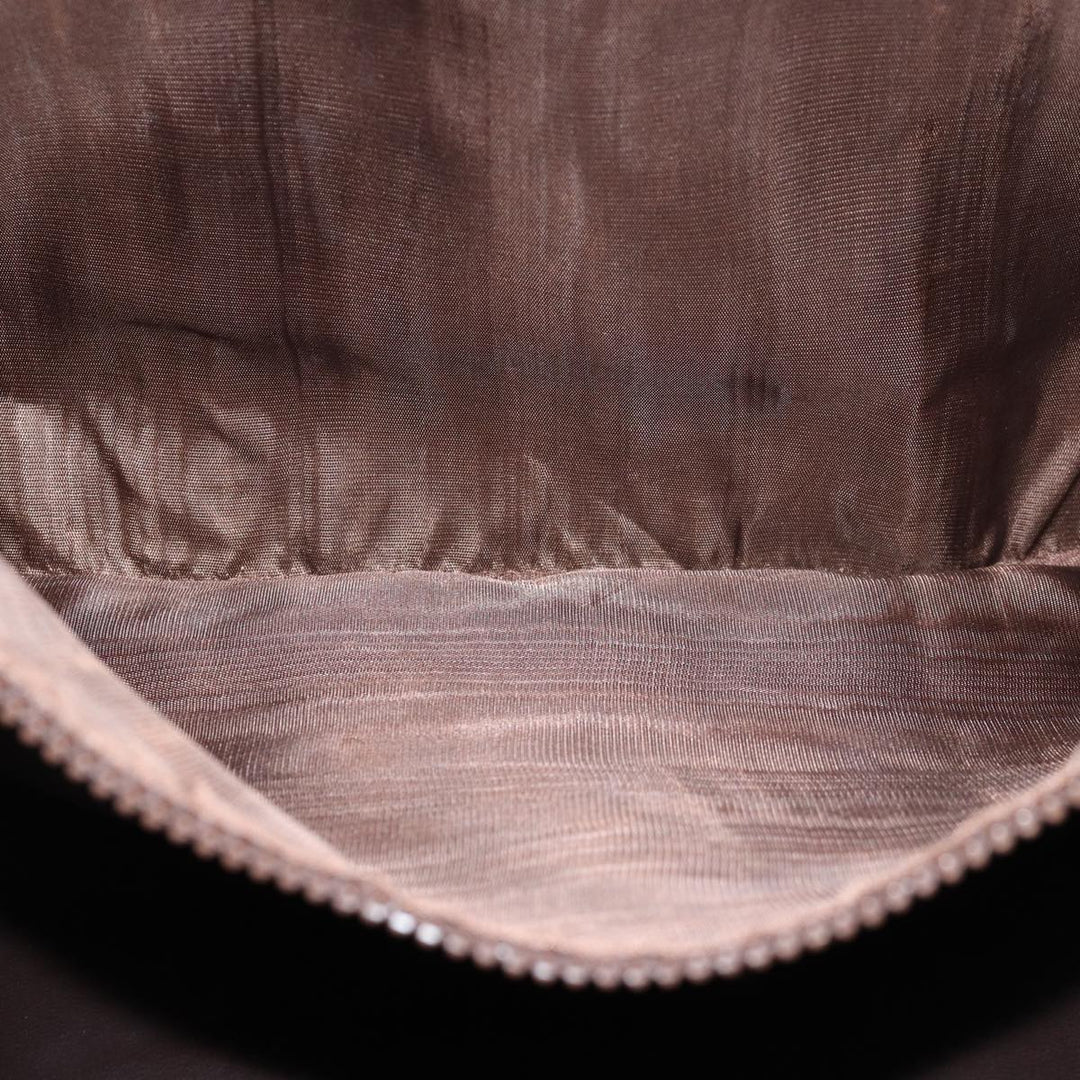 Celine Macadam Canvas Business Bag PVC Leather Brown  15632