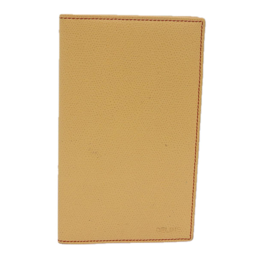 Celine Long Wallet Leather Yellow Auth bs15655