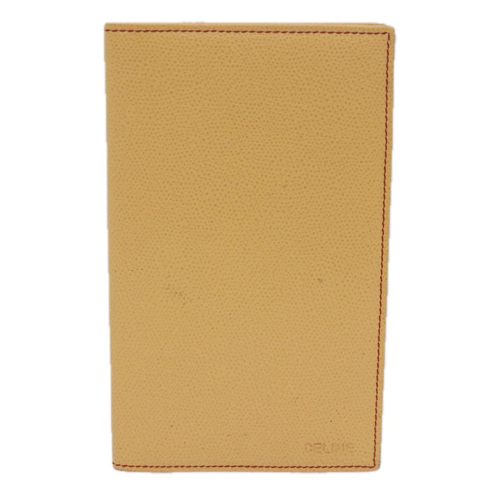 Celine Long Wallet Leather Yellow Auth bs15655