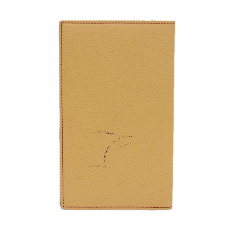 Celine Long Wallet Leather Yellow Auth bs15655