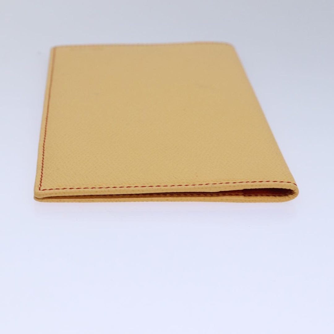 Celine Long Wallet Leather Yellow Auth bs15655