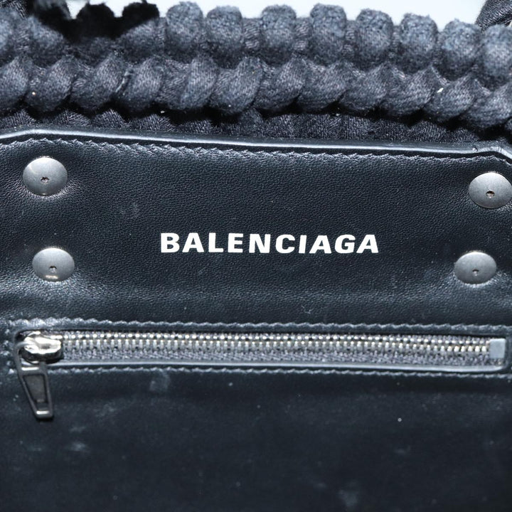 Top Quality Balenciaga Bistro Hand Bag Canvas 2way Black 671342 Auth bs15695