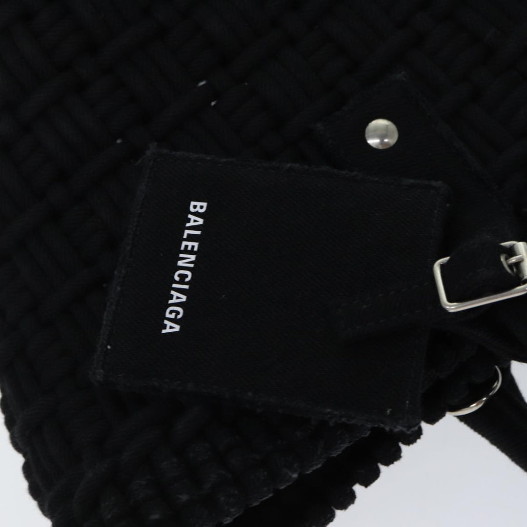 Top Quality Balenciaga Bistro Hand Bag Canvas 2way Black 671342 Auth bs15695