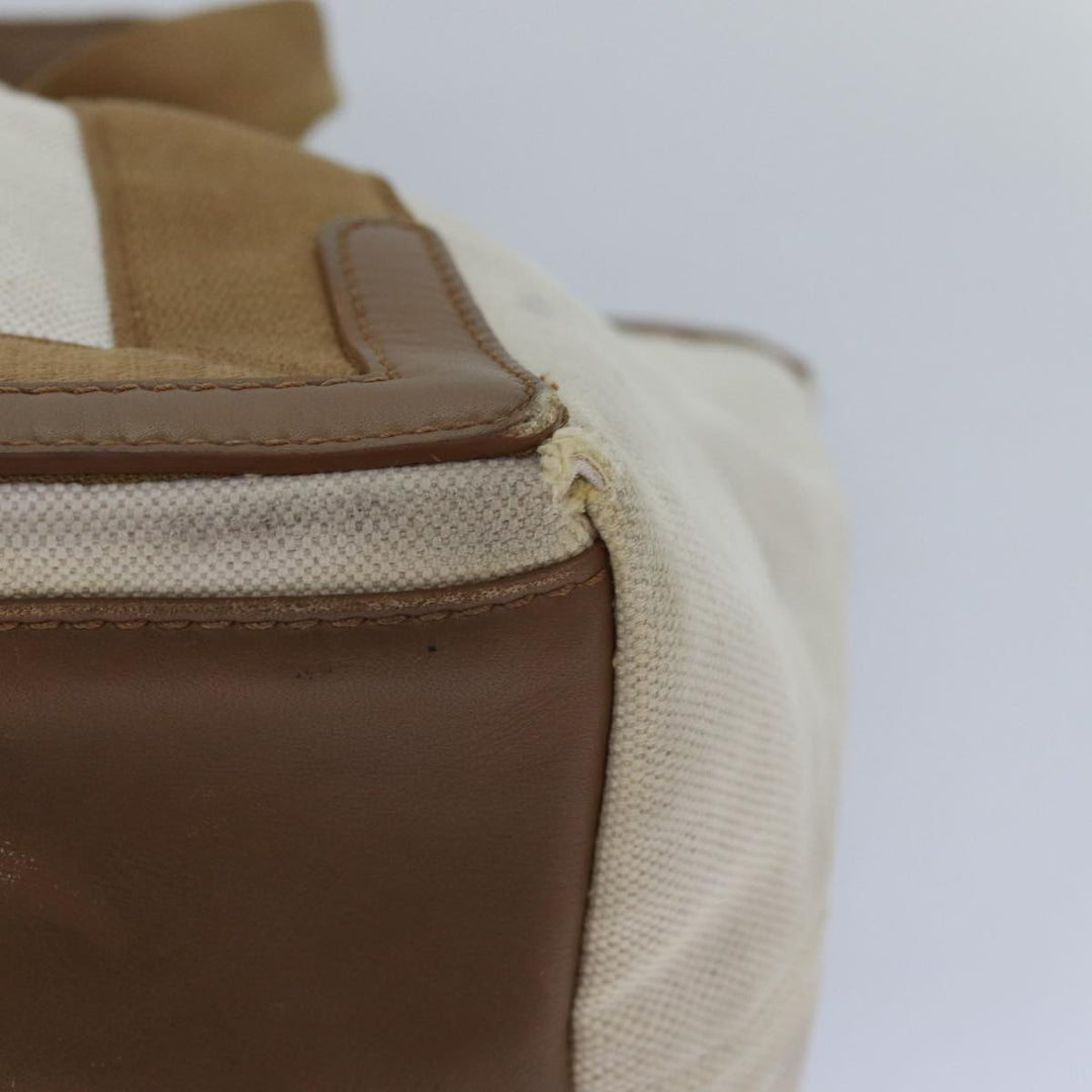 Top Quality Balenciaga Navy kabas S Hand Bag Canvas Beige White 339933 Auth bs15696