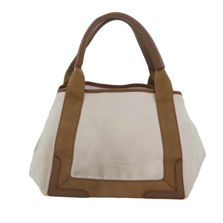 Top Quality Balenciaga Navy kabas S Hand Bag Canvas Beige White 339933 Auth bs15696