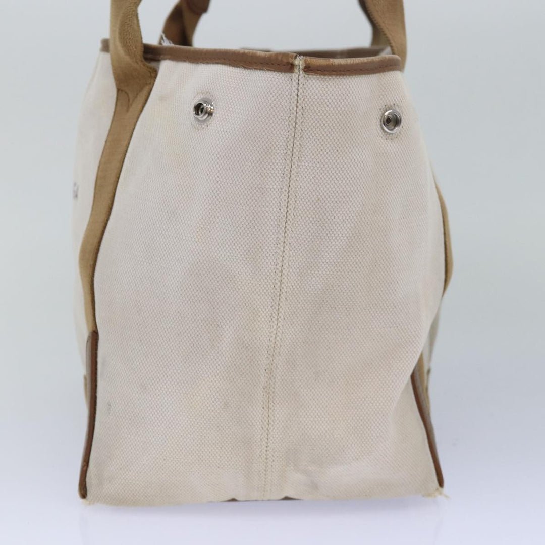 Top Quality Balenciaga Navy kabas S Hand Bag Canvas Beige White 339933 Auth bs15696