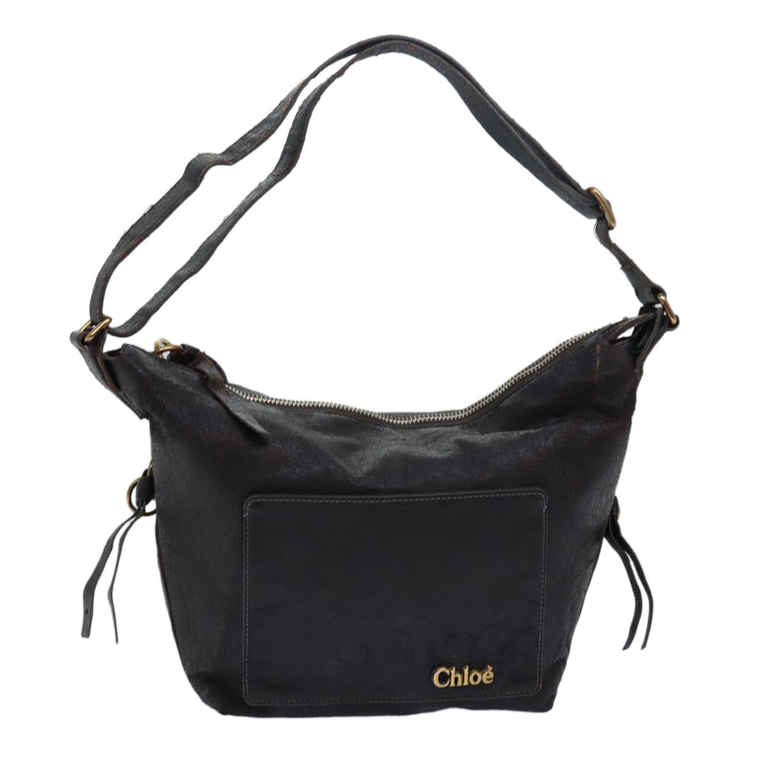 Chloe Shoulder Bag Leather Brown bs15699