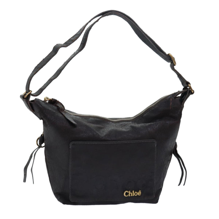 Chloe Shoulder Bag Leather Brown bs15699