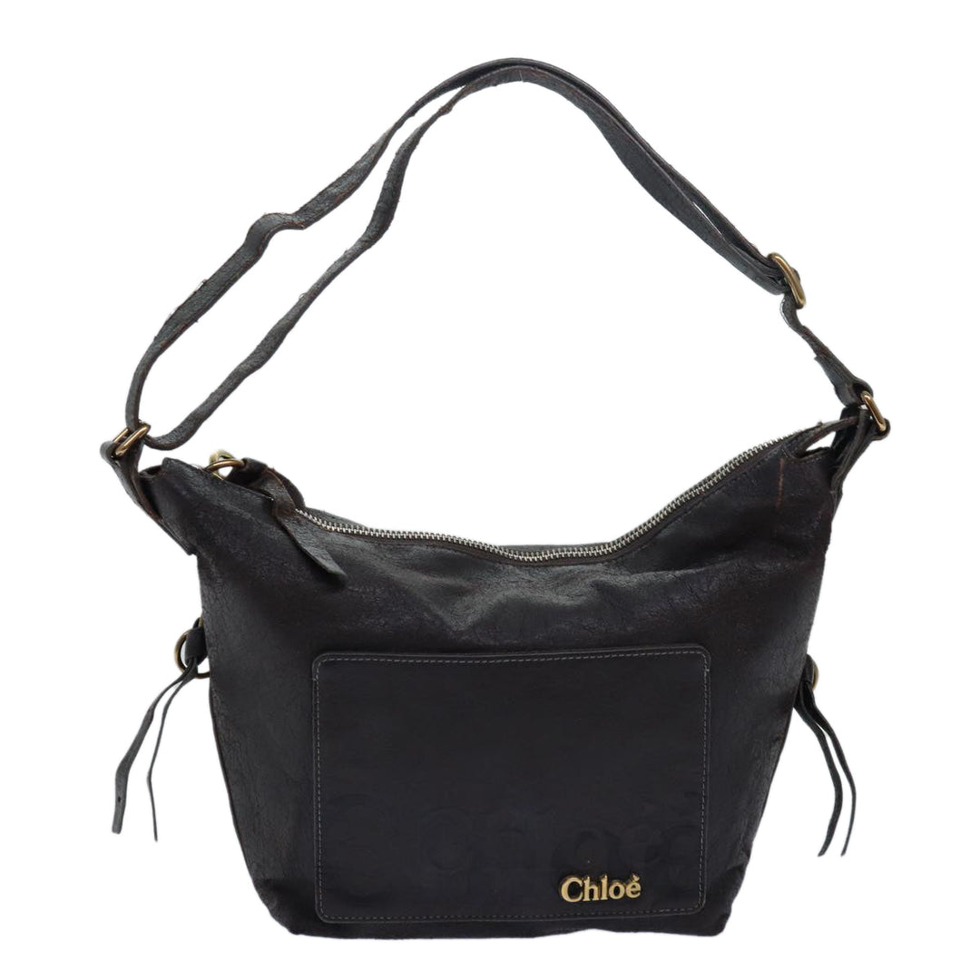 Chloe Shoulder Bag Leather Brown bs15699