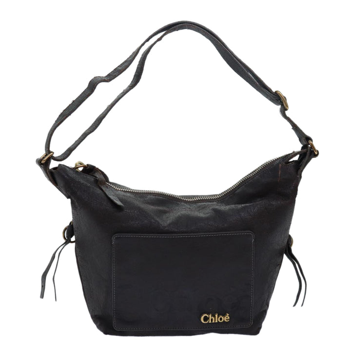 Chloe Shoulder Bag Leather Brown bs15699