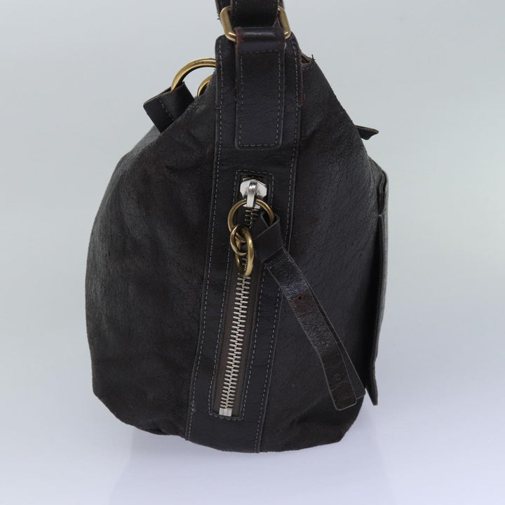 Chloe Shoulder Bag Leather Brown bs15699