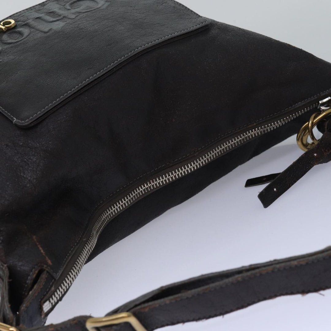 Chloe Shoulder Bag Leather Brown bs15699