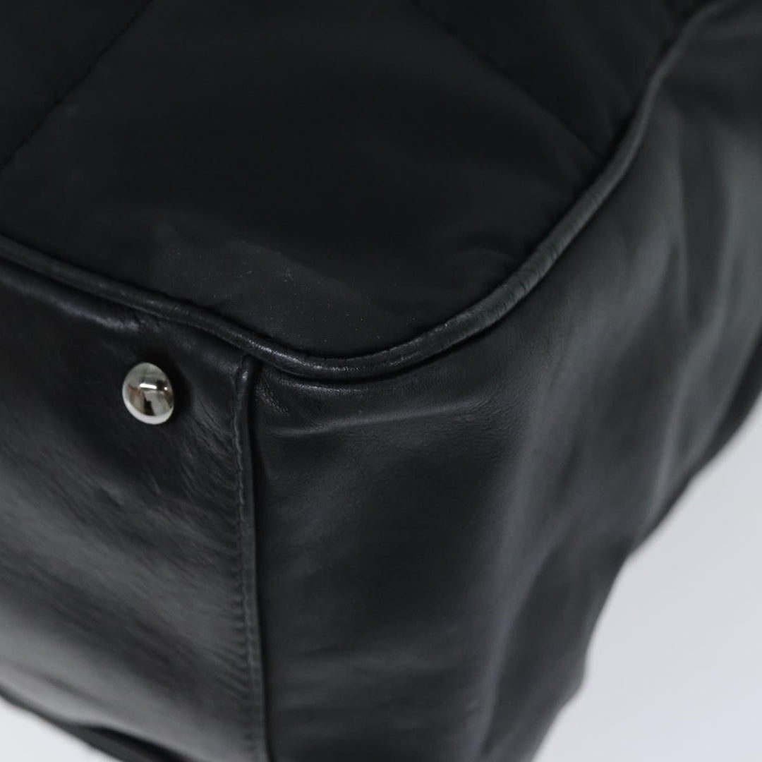 Top Quality Chanel Choco Bar Hand Bag Enamel Black CC Auth bs15702