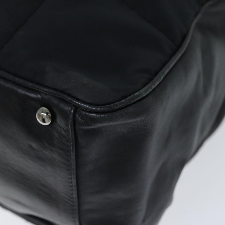 Top Quality Chanel Choco Bar Hand Bag Enamel Black CC Auth bs15702
