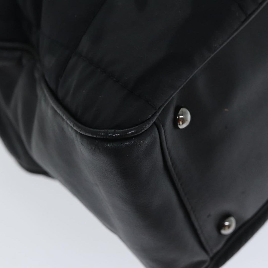 Top Quality Chanel Choco Bar Hand Bag Nylon Black CC Auth bs15707