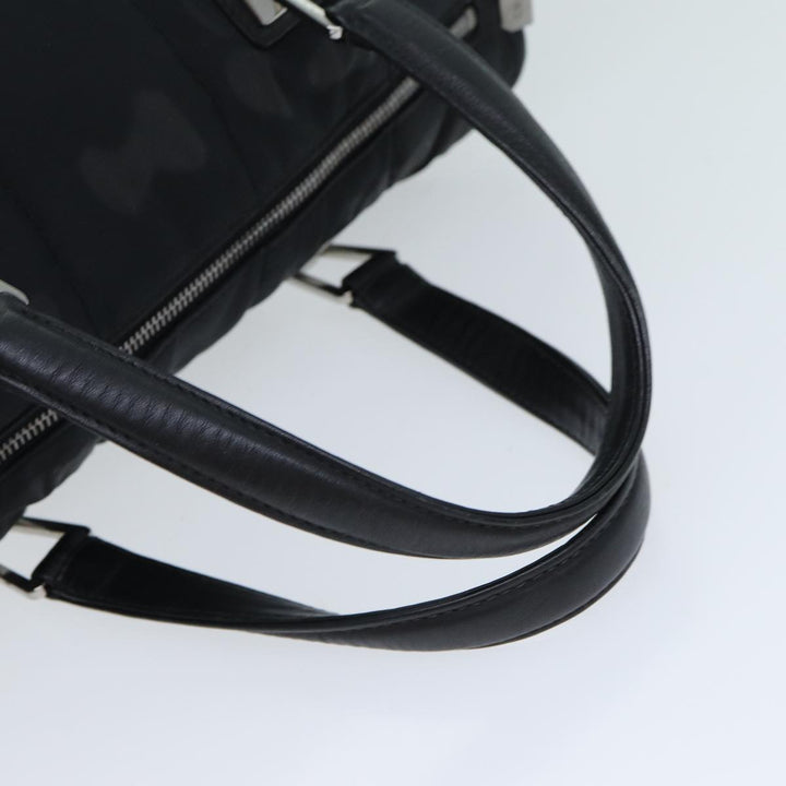 Top Quality Chanel Choco Bar Hand Bag Nylon Black CC Auth bs15707
