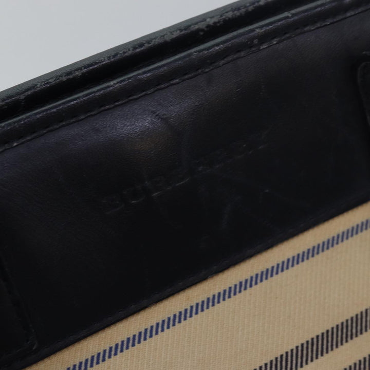 Burberry Nova Check Tote Bag Canvas Beige Auth bs15723