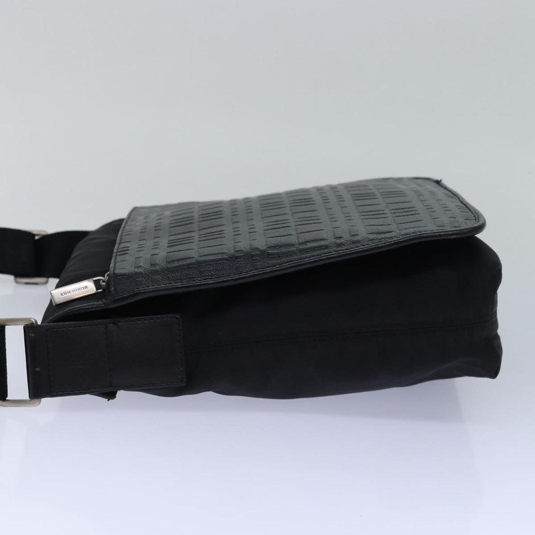 Burberry Shoulder Bag Nylon Black Auth bs15733
