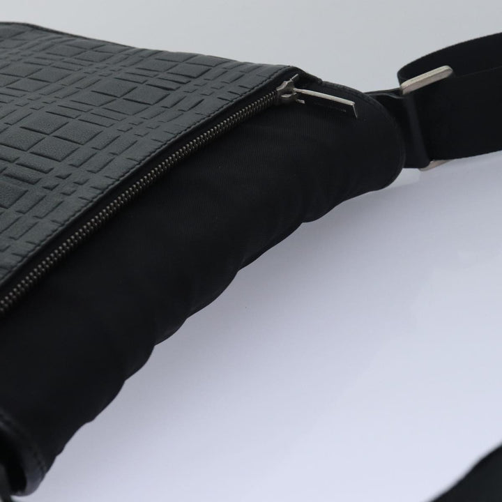 Burberry Shoulder Bag Nylon Black Auth bs15733