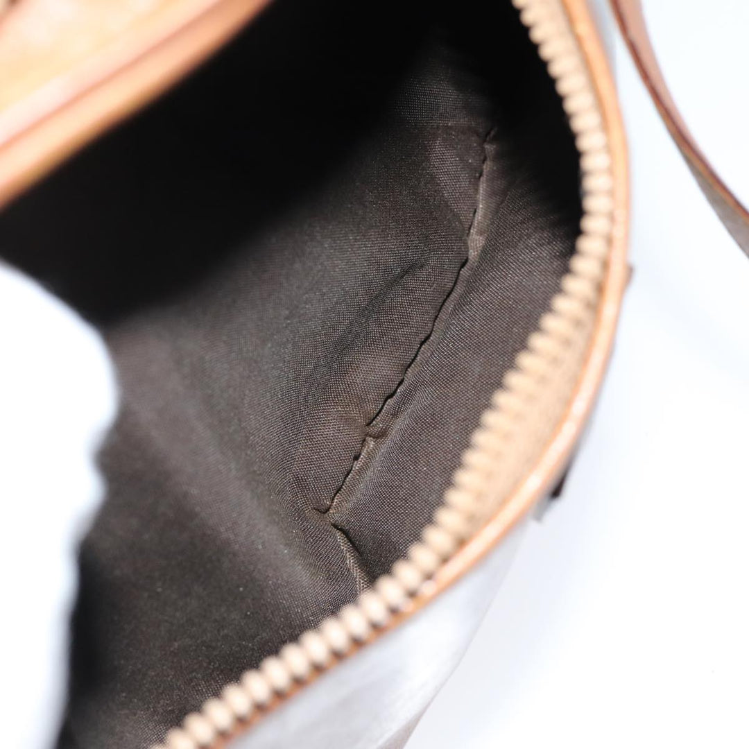 Celine Shoulder Bag Leather Brown Auth bs15792