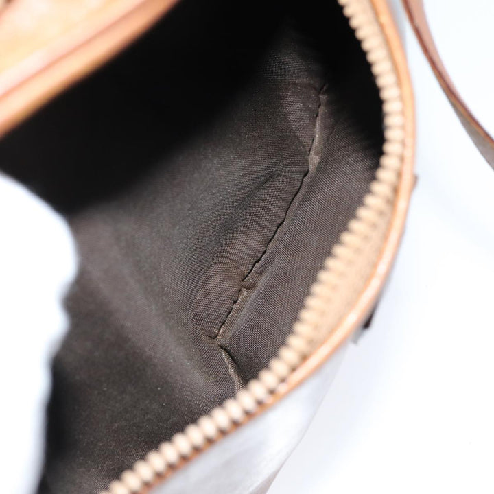 Celine Shoulder Bag Leather Brown Auth bs15792