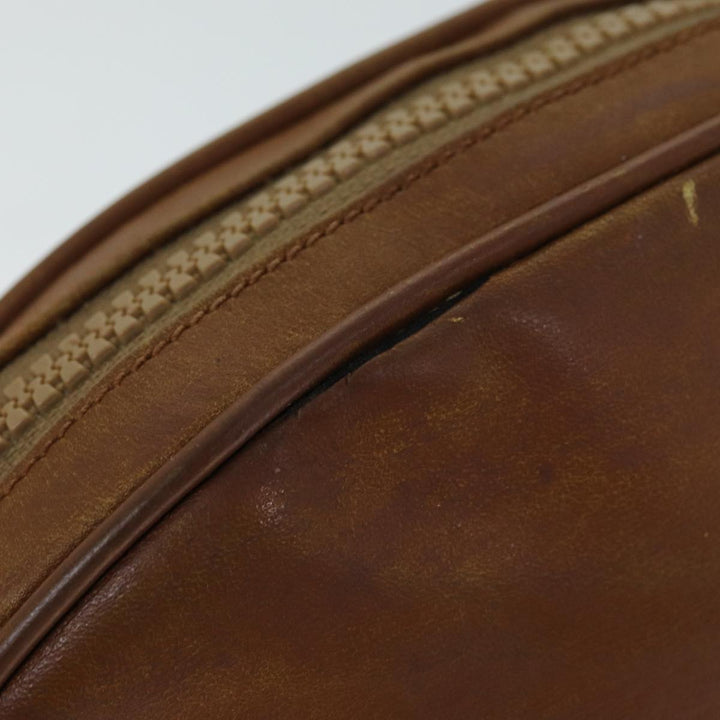 Celine Shoulder Bag Leather Brown Auth bs15792